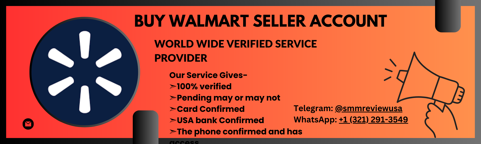 Buy Walmart Seller Account 